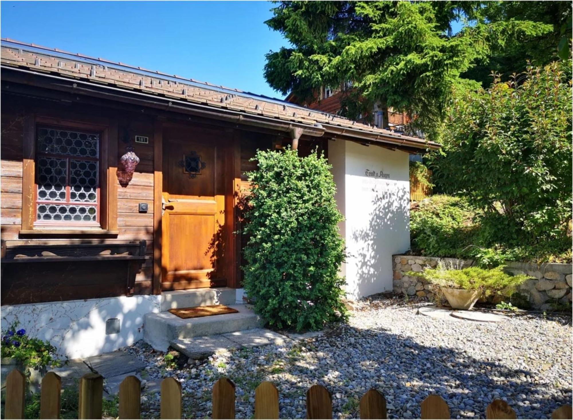 Chalet With View Of The Mountains And The Thun Lake Sigriswil Exterior photo