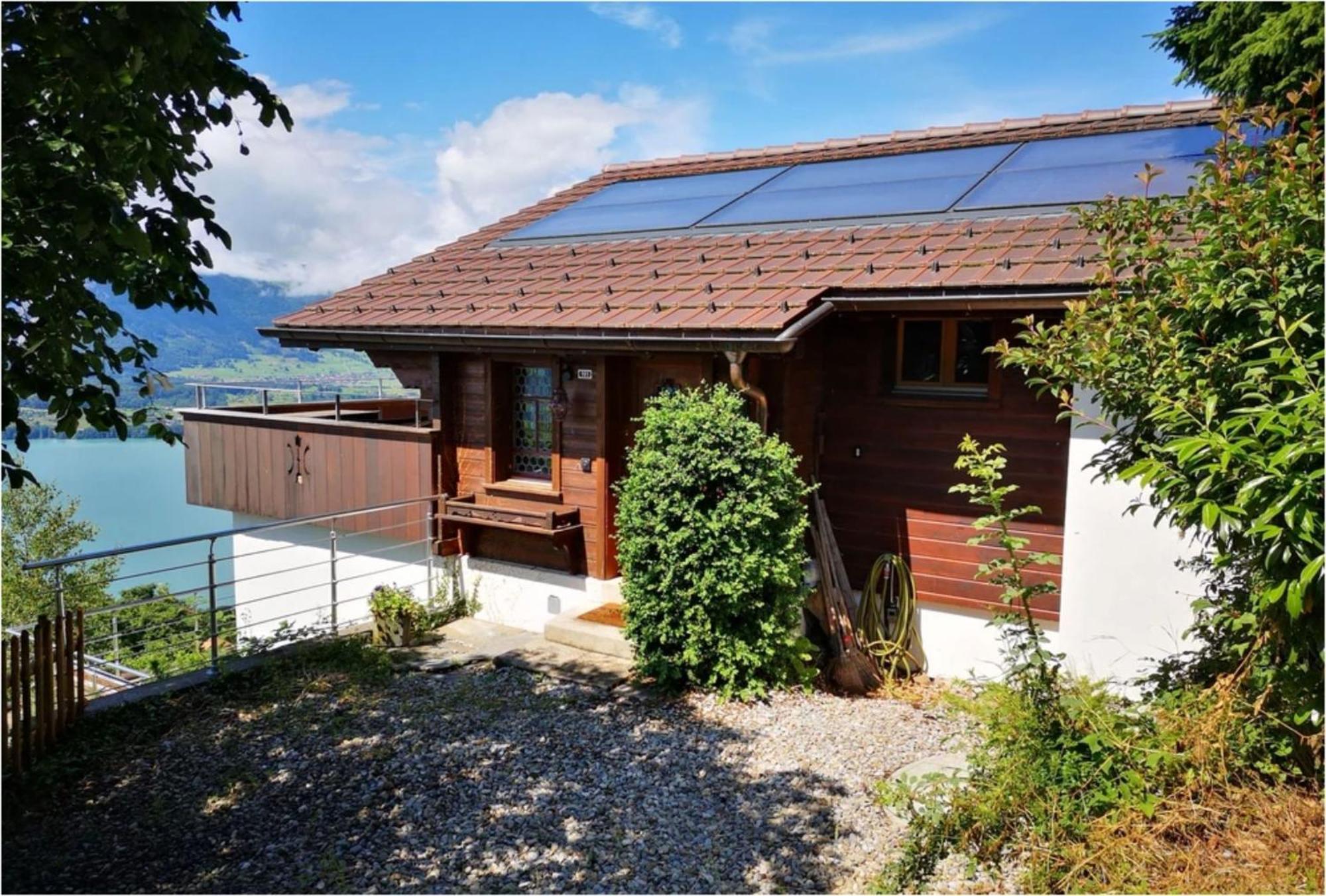 Chalet With View Of The Mountains And The Thun Lake Sigriswil Exterior photo