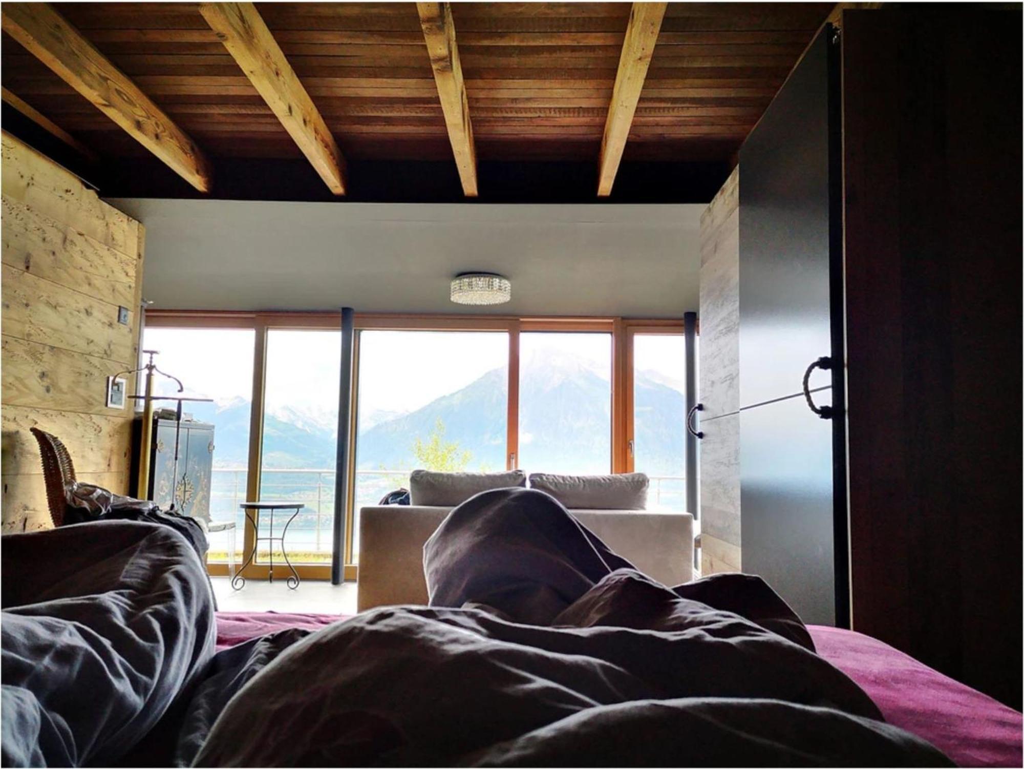 Chalet With View Of The Mountains And The Thun Lake Sigriswil Exterior photo